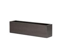 Primrose Metallic Grey Polystone Low Trough Planter 120cm Primrose Grey