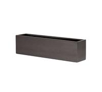 Primrose Metallic Grey Polystone Low Trough Planter 120cm Primrose Grey