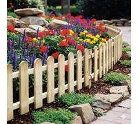 Primrose Mini Wooden Picket Fence 22cm in Natural Primrose Natural