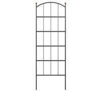 Primrose Modern Farmhouse Trellis Black With Copper Accent Finial Balls 190Cm
