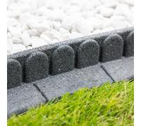 Primrose Mower Edge Lawn Border Rubber in Grey 1.2m Primrose Grey