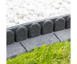 Primrose Mower Edge Lawn Border Rubber in Grey 1.2m Primrose Grey