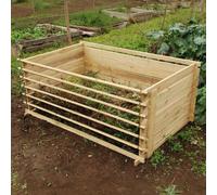 Primrose Outdoor Easy Load Wooden Compost Bin Extra Large 897 Litres in Beige Primrose Beige