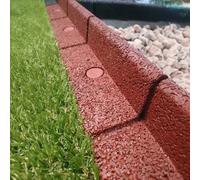 Primrose Pack Of 1 Flexiborder Garden Edging For Lawns Border Edge Piece In Red 1M