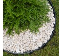 Primrose Pack Of 10 Flexible Grass Edging 8Cm Tall Garden Lawn Edging In Black 10M
