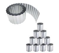 Primrose Pack Of 10 Galvanised Lawn Path Edging Rust Proof Wavy Border Edge Roll To Reduce Weed Transfer 100M