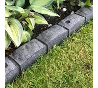 Primrose Pack Of 3 Roman Stone Effect Recycled Rubber Garden Edging Brick Design 3.6M