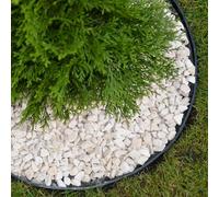 Primrose Pack Of 5 Flexible Grass Edging 8Cm Tall Garden Lawn Edging In Black 5M