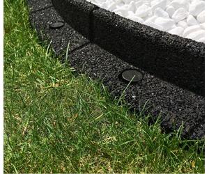 Primrose Pack Of 6 Flexiborder Garden Edging For Lawns Border Edge Piece In Black 6M