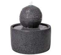 Primrose Padova Sphere Outdoor Garden Water Feature Fountain With Led Lights 41Cm