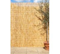 Primrose Peeled Reed Natural Screening Roll Privacy Wind Protection 3m x 1.8m in Beige Primrose Beige