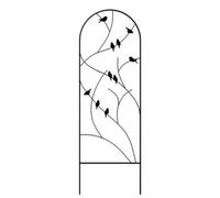 Primrose Perching Birds On A Branch Design Trellis Plant Support In Black