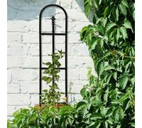 Primrose Plant Support Arch Decorative Steel Garden Trellis Finials 121Cm