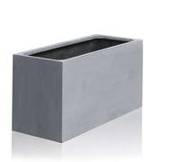 Primrose Polystone Grey Trough Planter Outdoor Weatherproof 190 Litre 100cm Primrose Grey