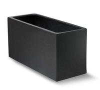 Primrose Polystone Large Black Rectangular Trough Planter 100Cm