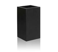 Primrose Polystone Black Tall Outdoor Patio Cube Planter 120 Litre 79cm Primrose Black