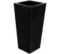 Primrose Polystone Tall Grey Flared Square Planter Hand Painted 91Cm