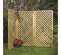 Primrose Premier Wall Trellis Privacy Panel Garden Screening Sheet 1.83m x 0.3m in Natural Primrose Natural
