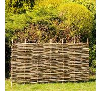 Primrose Premium Hazel Hurdle Woven Wattle Garden Fence Panel 6ft x 3ft in None Primrose None