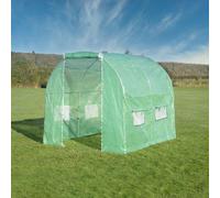 Primrose Premium Polytunnel with Galvanised Frame 2.5m x 2m in Green Primrose Green
