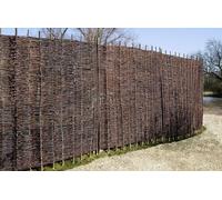 Primrose Premium Woven Willow Hurdle Fence Panel Screening 1.82cm x 1.82m in Brown Primrose Brown
