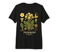 Primrose Primula vulgaris Flower Anatomy Study Premium T-Shirt