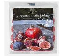 Primrose Products Scented Tealight Votive Candles, Pomegranate & Wild Fig Fragrance, 8 Hours Burn Time, Pack of 20