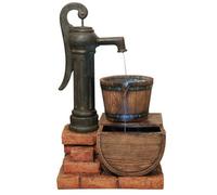 Primrose Pump And Barrel Water Feature With Lights H82Cm