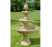 Primrose Regal Antique Effect 3-Tier Water Fountain 150Cm