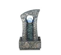 Primrose Ripple Effect Crystal Ball Water Feature with White LED Lights 59cm in Grey Primrose Grey