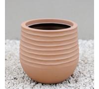 Primrose Round Patio Planter Flower Pot Outdoor In Terracotta 30Cm