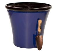 Primrose Royal Blue Glaze Effect Round Planter 50Cm