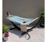 Primrose Sage Hammock with Charcoal Wooden Stand in Green Primrose Green