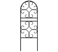 Primrose Scroll Design In Pot Trellis And Plant Support In Black 91Cm