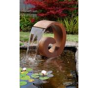 Primrose 65cm Sentosa Corten Steel Cascade Water Feature Without Reservoir