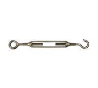 Primrose Silver Galvanised Steel Hook + Eye Turnbuckle Shade Sail Fixing Addon in Metallic Silver Primrose Metallic Silver