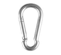 Primrose Silver Galvanised Steel Snap Hook Carabiner Shade Sail Accessory 8x4cm in Metallic Silver | Size: 8x4 cm Primrose Metallic Silver 8x4 cm