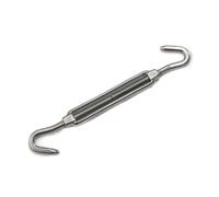 Primrose Silver Stainless Steel Hook End Turnbuckle Shade Sail Fitting Bracket in Metallic Silver Primrose Metallic Silver
