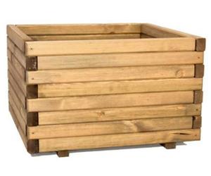 Primrose Small Wooden Pine Raised Cube Planter Treated Pine & Responsibly Sourced 42Cm