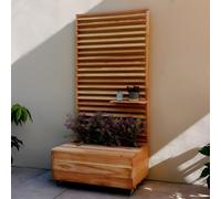 Primrose Smarter Storage Bench Seat Venetian Trellis Raised Planter On Castors