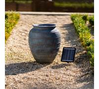 Primrose Solar Bubbling Vase Fountain Water Feature Battery Backup Lights 49cm in Dark Grey Primrose Dark Grey
