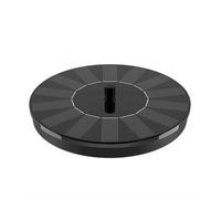Primrose Solar Powered Round Floating Water Feature 16cm in Black | Size: 1 Pack Primrose Black 1 Pack
