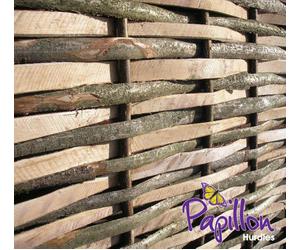 Primrose Split Hazel Hurdle Fence Panel Natural 6Ft X 3Ft Handwoven Weave