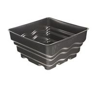 Primrose Square Plastic Reservoir For Water Features 70L in Black Primrose Black