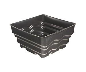 Primrose Square Plastic Reservoir For Water Features 70L in Black Primrose Black