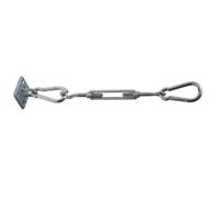 Primrose Stainless Steel Fixing Kit 4 Corner for Square/Rectangle Shade Sails in Metallic Silver Primrose Metallic Silver