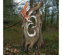 Primrose Squirrel Tree Water Feature Cascade Natural Wood Effect Garden in Stone Primrose Stone