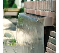 Primrose Stainless Steel Sheer Descent Waterfall Cascade Rear Supply 120cm in Silver Primrose Silver