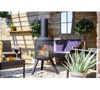 Primrose Steel Santana Fireplace 120cm in True Black Primrose True Black