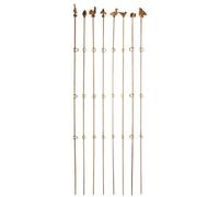 Primrose Straight Plant Support Large Cast Iron Garden Stake 178.5cm in Bronze Primrose Bronze